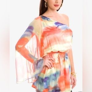 🦋 💫 Marciano Multi-Color Silk Dress 🦋 💫